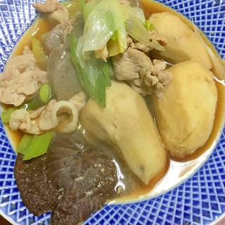 豚と里芋と干し椎茸の煮物！